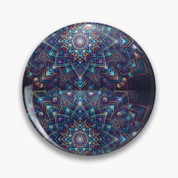 Item preview, 8 Vibrant Sacred Geometry Abstract Mandala Art Print designed and sold by ART ATTACK ZONE.