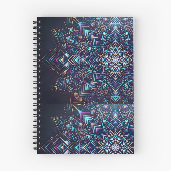 Item preview, 8 Vibrant Sacred Geometry Abstract Mandala Art Print designed and sold by ART ATTACK ZONE.