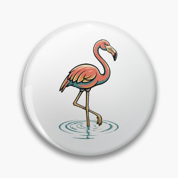 Item preview, Flamingo Walking Through Water designed and sold by YK-NextByte.