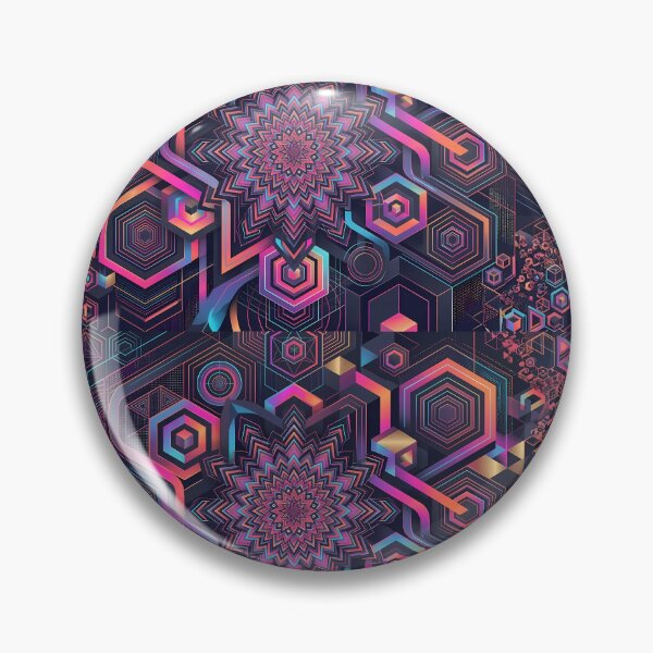 Item preview, 9 Vibrant Sacred Geometry Abstract Mandala Art Print designed and sold by ART ATTACK ZONE.