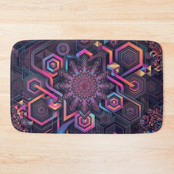 Item preview, 9 Vibrant Sacred Geometry Abstract Mandala Art Print designed and sold by ART ATTACK ZONE.