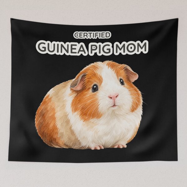 Item preview, Certified Guinea Pig Mom Funny Watercolor Pet designed and sold by Ela-graphicwiz.