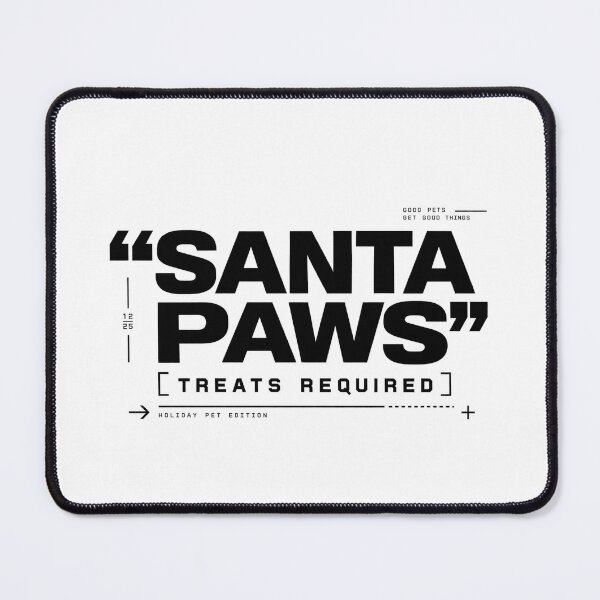 Item preview, Santa Paws Treats Required Modern Typography designed and sold by zzz888.