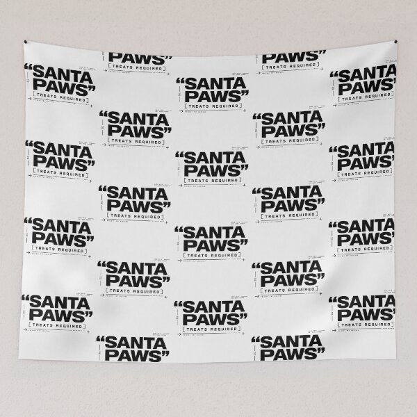 Item preview, Santa Paws Treats Required Modern Typography designed and sold by zzz888.