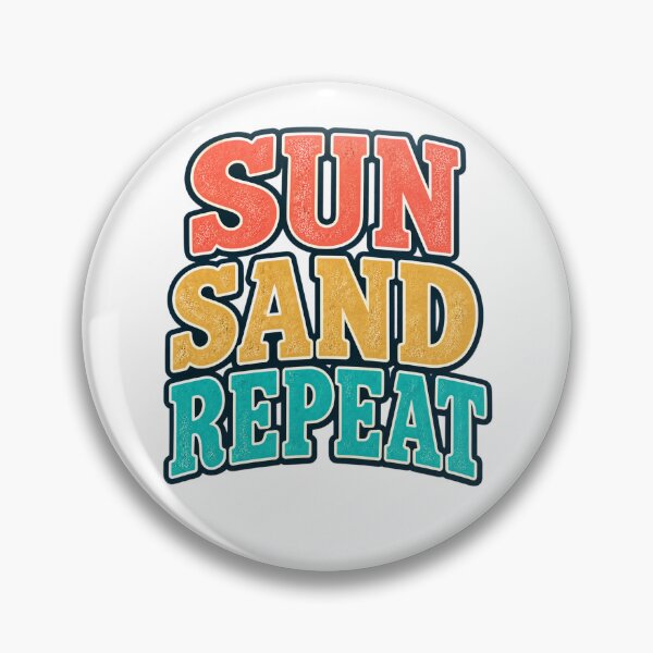 Item preview, Sun Sand Repeat – Retro Beach Vacation Design designed and sold by EastEndTownie.
