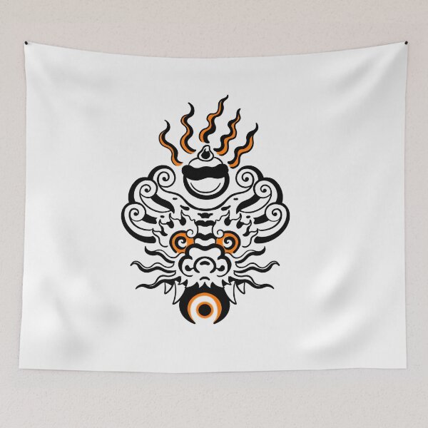 Item preview, Tribal Dragon Mask Old School Art designed and sold by MARCOSURREAL.