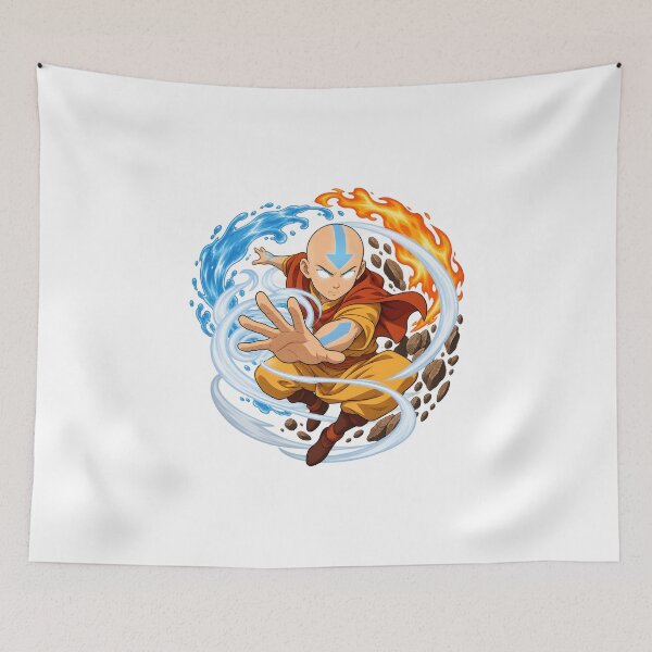 Item preview, Elemental Air Master Anime Warrior – Four Elements Wind Water Fire Earth designed and sold by KawaiiOrbit.