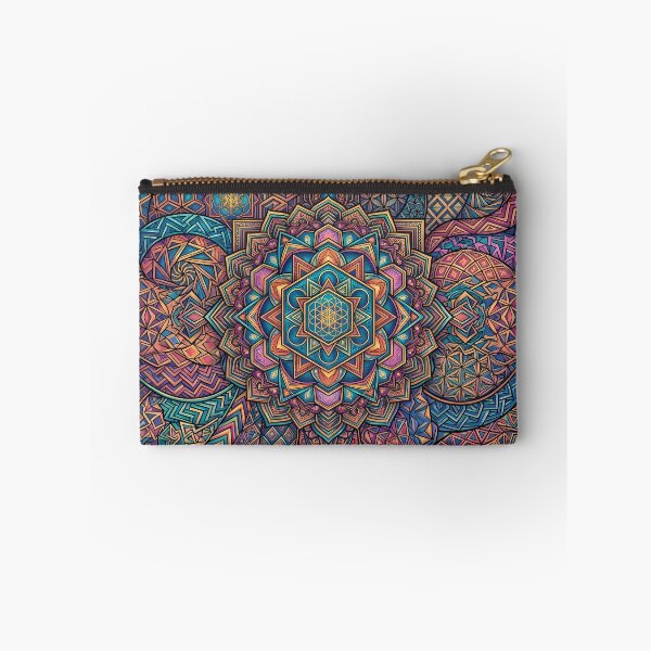 Item preview, Points Vibrant Sacred Geometry Abstract Mandala Art Print designed and sold by ART ATTACK ZONE.