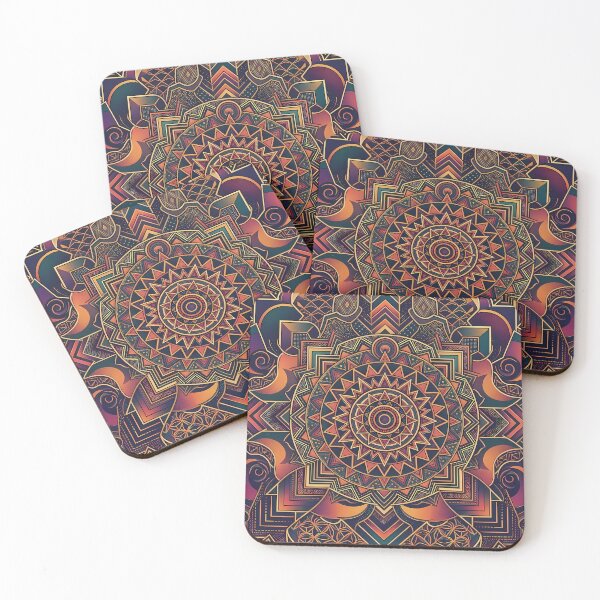 Item preview, Fly Vibrant Sacred Geometry Abstract Mandala Art Print designed and sold by ART ATTACK ZONE.