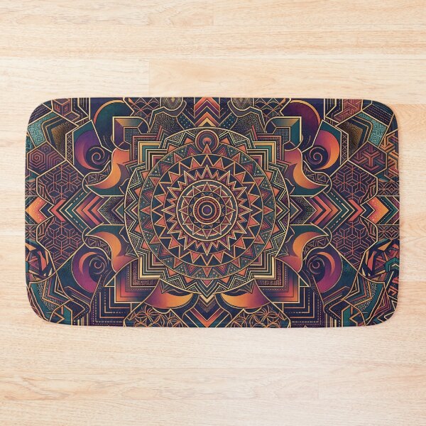 Item preview, Fly Vibrant Sacred Geometry Abstract Mandala Art Print designed and sold by ART ATTACK ZONE.