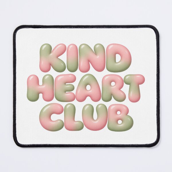 Item preview, Kind Heart Club Pastel Bubble Text designed and sold by Inkworksbyshery.