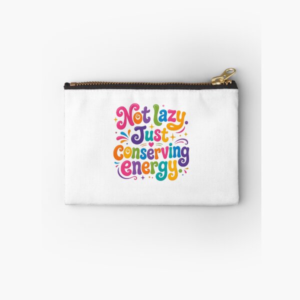 Item preview, Not Lazy Just Conserving Energy – Funny Relaxation Quote designed and sold by SkeletonsDanger.