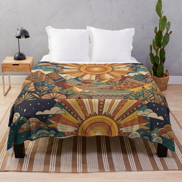 Item preview, SUN Vibrant Sacred Geometry Abstract Mandala Art Print designed and sold by ART ATTACK ZONE.