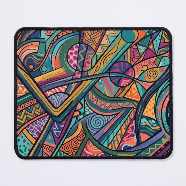 Item preview, Paint Vibrant Sacred Geometry Abstract Mandala Art Print designed and sold by ART ATTACK ZONE.