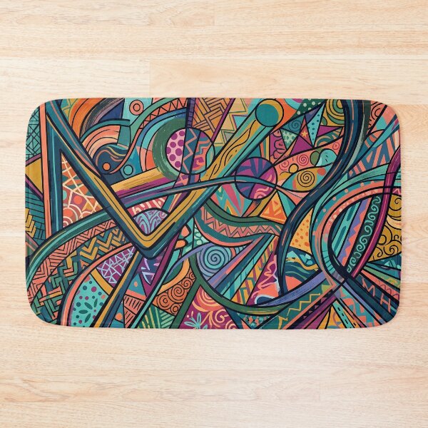Item preview, Paint Vibrant Sacred Geometry Abstract Mandala Art Print designed and sold by ART ATTACK ZONE.