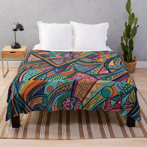 Item preview, Paint Vibrant Sacred Geometry Abstract Mandala Art Print designed and sold by ART ATTACK ZONE.