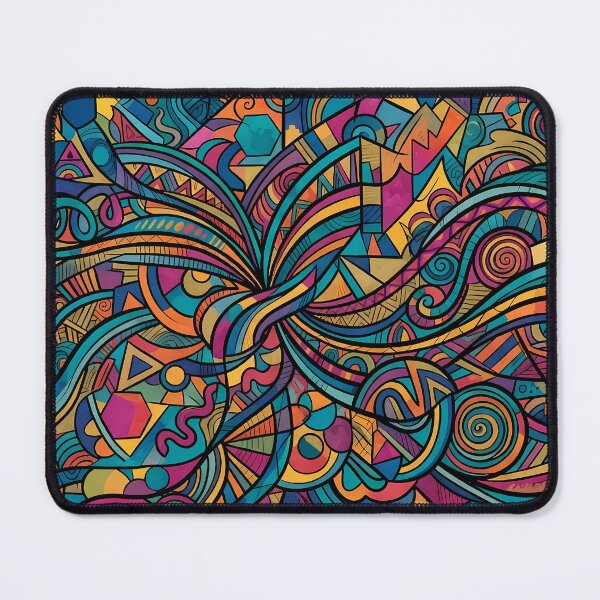 Item preview, Travel Vibrant Sacred Geometry Abstract Mandala Art Print designed and sold by ART ATTACK ZONE.