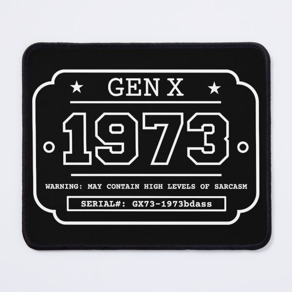 Item preview, 1973 GEN X Badge Vintage Industrial Label Generation X Design Retro Birthday Year designed and sold by HYPNK.