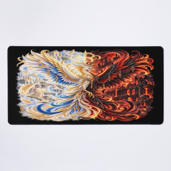 Item preview, Goddess & Infernal Phoenix – Divine and Dark Fantasy designed and sold by TroviTutto.