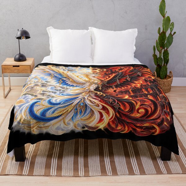 Item preview, Goddess & Infernal Phoenix – Divine and Dark Fantasy designed and sold by TroviTutto.