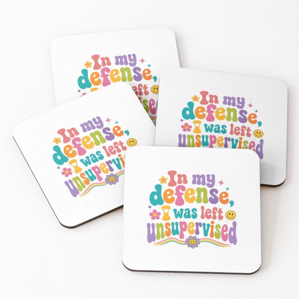 Item preview, In My Defense I Was Left Unsupervised – Playful Funny Saying designed and sold by SkeletonsDanger.