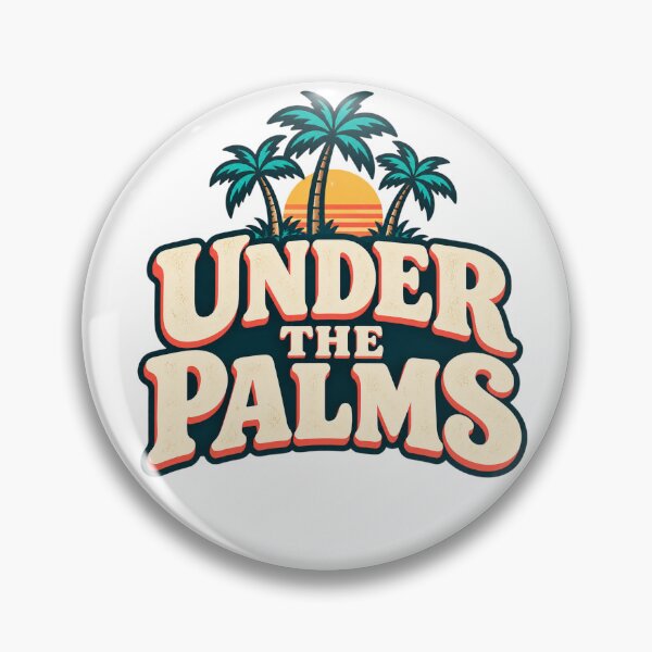 Item preview, Under the Palms – Retro Tropical Vacation Sunset designed and sold by EastEndTownie.