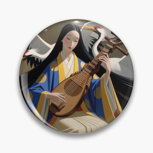 Item preview, Pipa Melodies Flow Where the White Cranes Flow designed and sold by SabaMirzique.