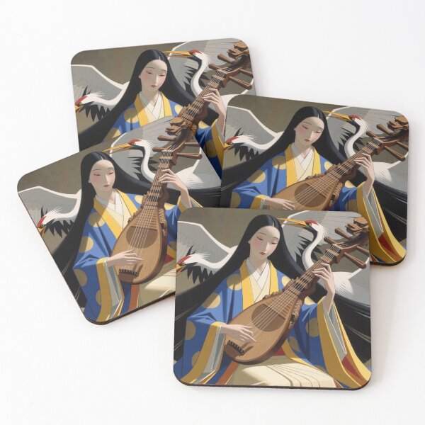 Item preview, Pipa Melodies Flow Where the White Cranes Flow designed and sold by SabaMirzique.