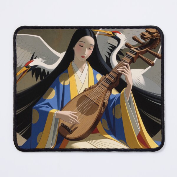 Item preview, Pipa Melodies Flow Where the White Cranes Flow designed and sold by SabaMirzique.