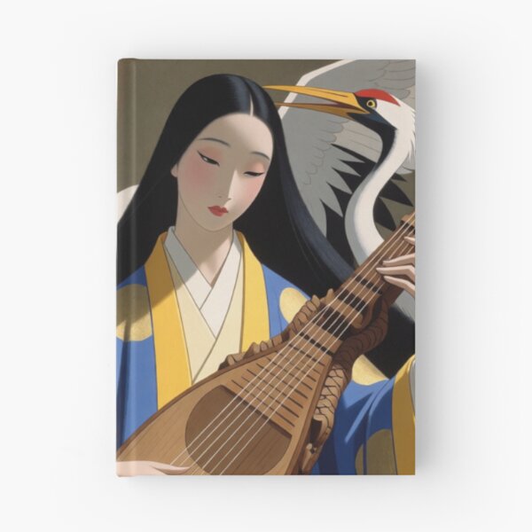 Item preview, Pipa Melodies Flow Where the White Cranes Flow designed and sold by SabaMirzique.