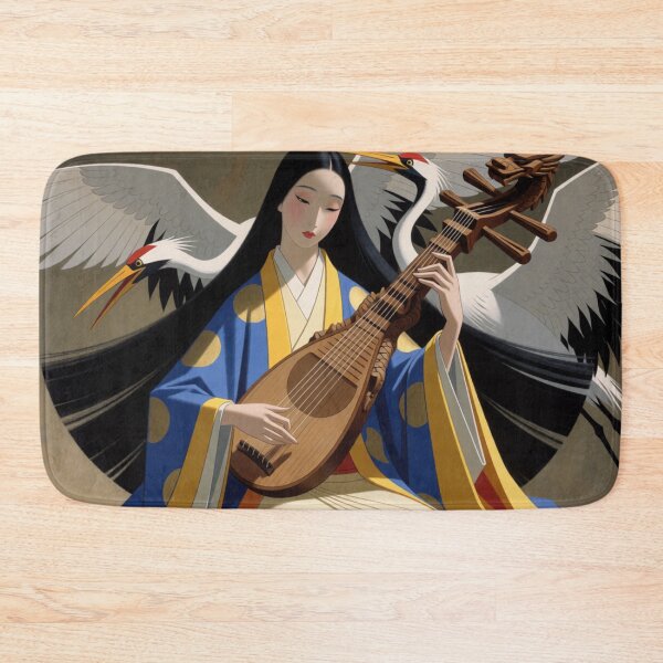 Item preview, Pipa Melodies Flow Where the White Cranes Flow designed and sold by SabaMirzique.