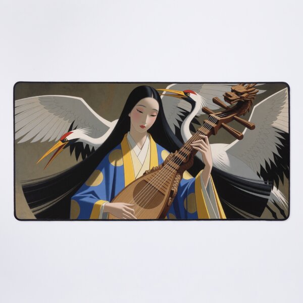 Item preview, Pipa Melodies Flow Where the White Cranes Flow designed and sold by SabaMirzique.