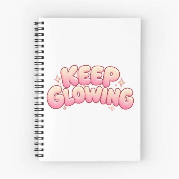 Item preview, Keep Glowing Pastel Bubble Text designed and sold by Inkworksbyshery.