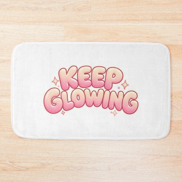 Item preview, Keep Glowing Pastel Bubble Text designed and sold by Inkworksbyshery.