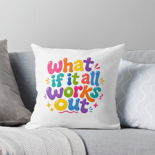 Item preview, What If It All Works Out? – Playful Optimistic Humor designed and sold by SkeletonsDanger.
