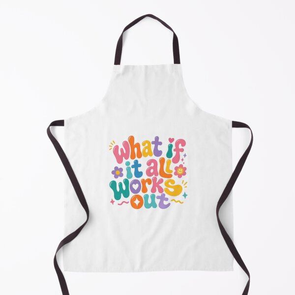 Item preview, What If It All Works Out? – Colorful Positive Thinking Quote designed and sold by SkeletonsDanger.