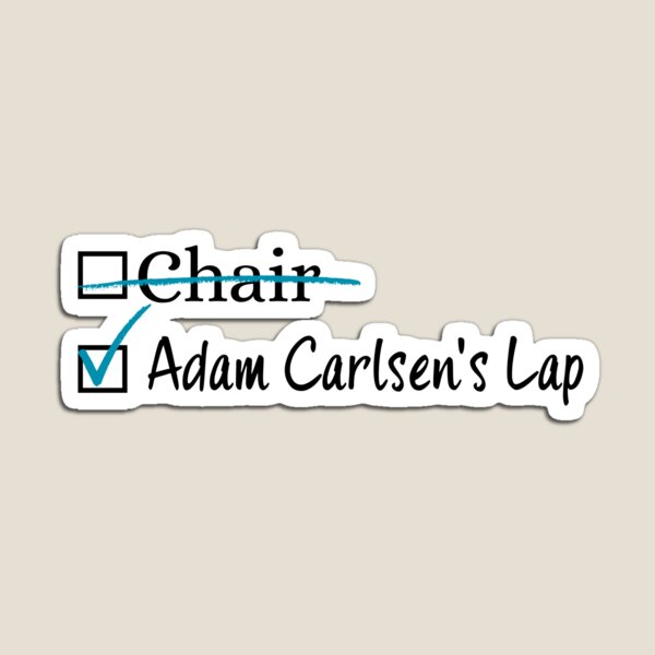 Item preview, Adam Carlsen's Lap - The Love Hypothesis designed and sold by TheLastShelf.