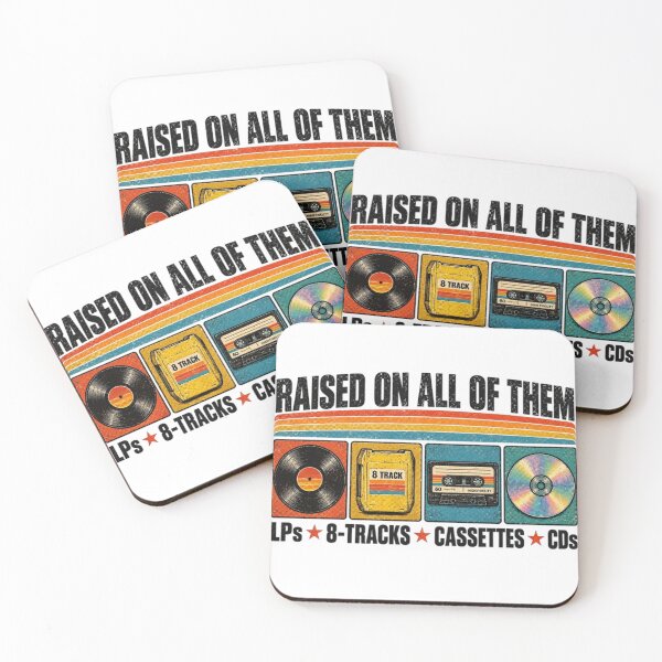 Item preview, Raised On All Of Them Vintage Vinyl 8-Track Cassette CD Retro Music Graphic designed and sold by PixelForge Studio2.