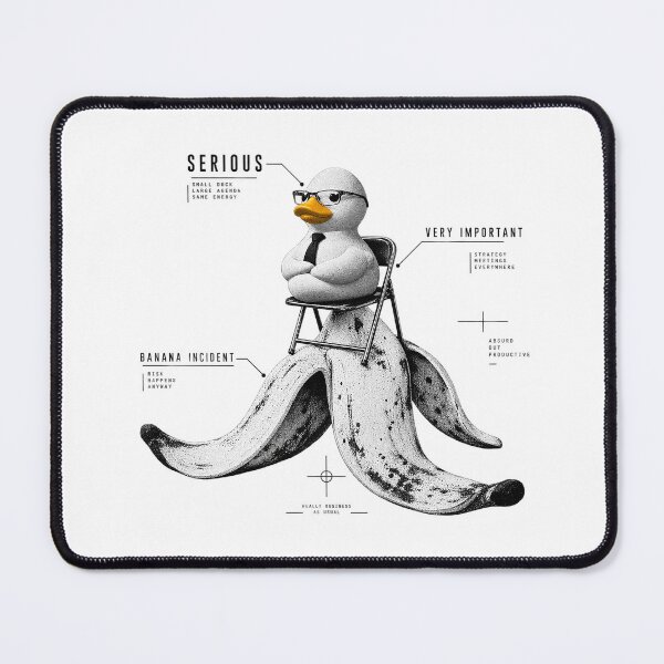 Item preview, Serious Duck Banana Peel Absurdist Corporate Art designed and sold by zzz888.