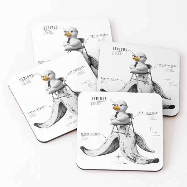 Item preview, Serious Duck Banana Peel Absurdist Corporate Art designed and sold by zzz888.