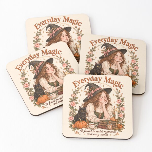 Item preview, Everyday Magic Cozy Spells Cottagecore Botanical Witch Vintage Fall Art designed and sold by MAGICKEY2024.