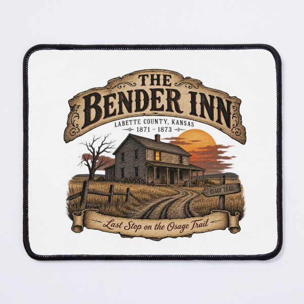 Item preview, The Bender Inn – Last Stop on the Osage Trail designed and sold by Past in Threads.