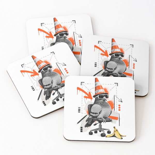 Item preview, Cool Pigeon Traffic Cone Office Chair Urban Streetwear Graphic designed and sold by zzz888.