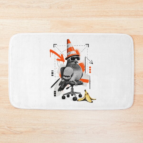 Item preview, Cool Pigeon Traffic Cone Office Chair Urban Streetwear Graphic designed and sold by zzz888.