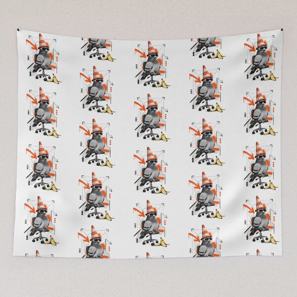 Item preview, Cool Pigeon Traffic Cone Office Chair Urban Streetwear Graphic designed and sold by zzz888.