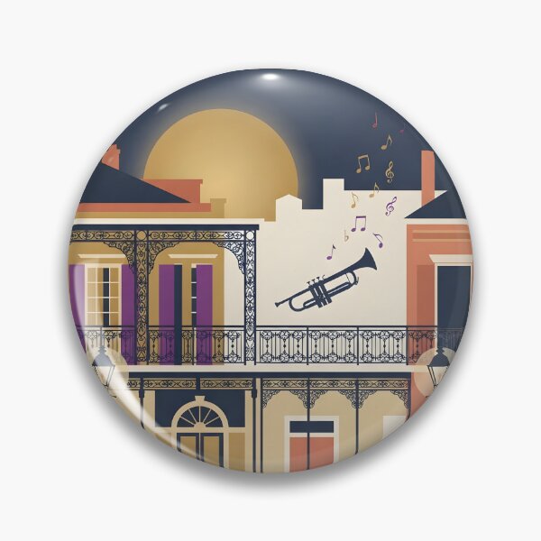 Item preview, New Orleans Vintage Travel Poster - Minimalist Jazz Quarter Art Print designed and sold by DuckOddity.