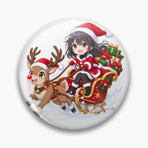 Item preview, Haruno Yukinoshita Oregairu Christmas Reindeer Sleigh Ride designed and sold by mildaclairmo.