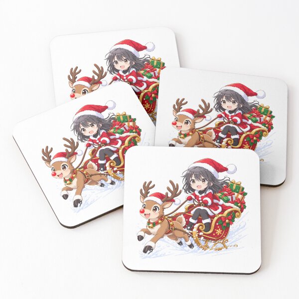 Item preview, Haruno Yukinoshita Oregairu Christmas Reindeer Sleigh Ride designed and sold by mildaclairmo.