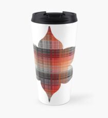 Plaid Mandala Outline Travel Mug