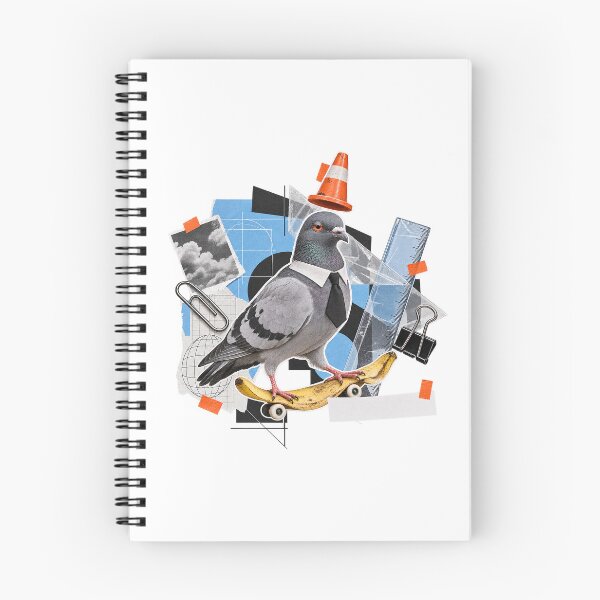 Item preview, Pigeon Skater Banana Board Corporate Collage Art designed and sold by zzz888.